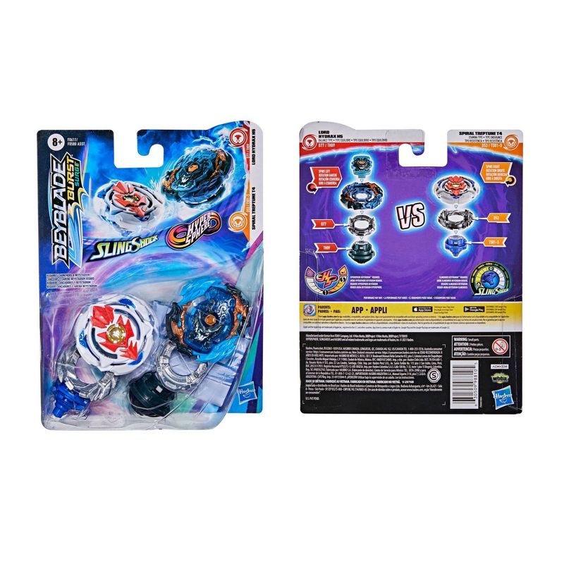 Beyblade Burst Surge Dual Collection Pack Lord Hydrax H5 and Spiral Treptune T4