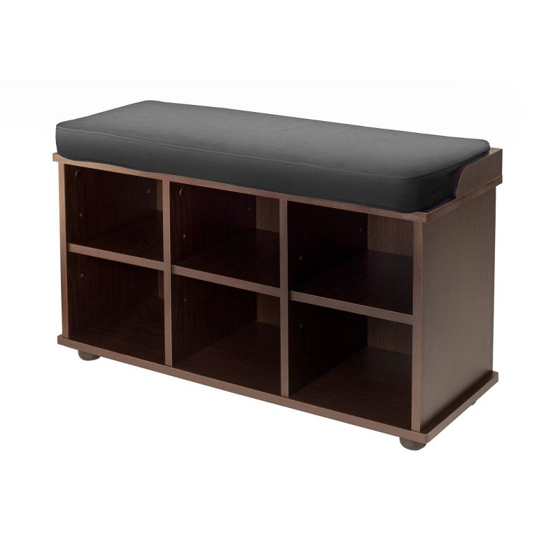 Townsend Entry Bench With Cushion And Storage Espresso - Winsome