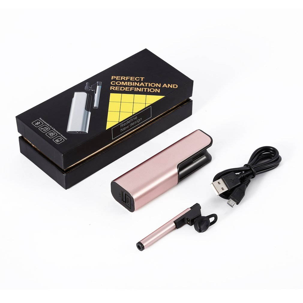 Wireless Headset Hands-free Echo & Noise Cancellation Headphone with In-car Charging Dock Support Voice Command