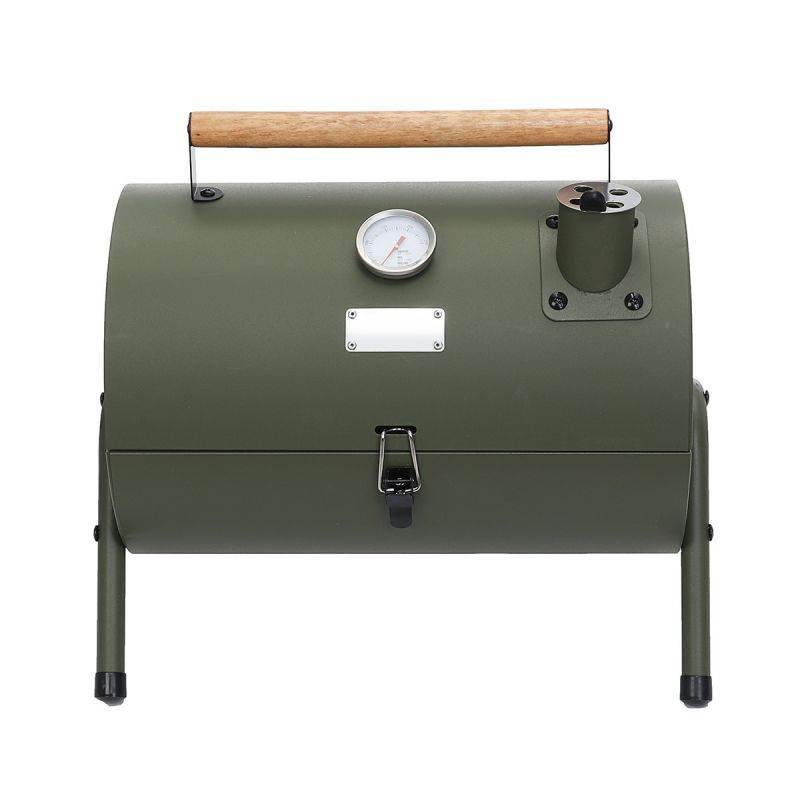 Portable Outdoor BBQ Grill Charcoal Barbecue Pit Patio Yard Meat Cooker Camping-Green