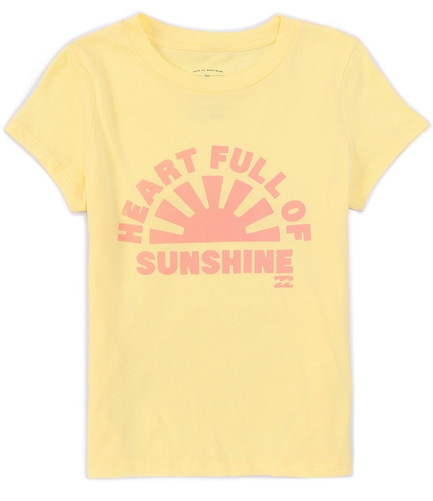 Billabong Little/Girls Girls 4-12 Short-Sleeve Heart Of Sunshine Tee