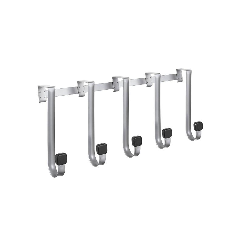 Linger Over the Door 5 Hook Black/Nickel - Loft by Umbra