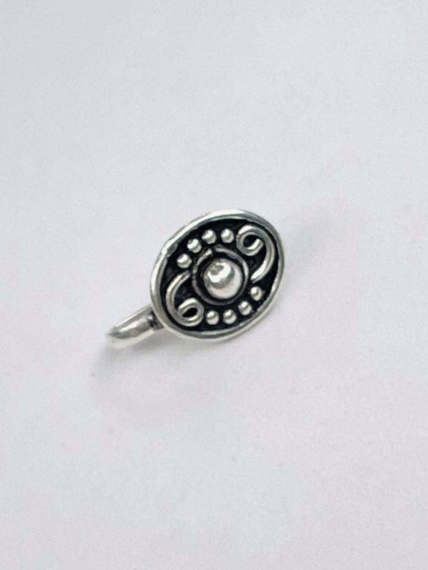 Zavya 92.5 Sterling Silver Floral Nosepin for Women