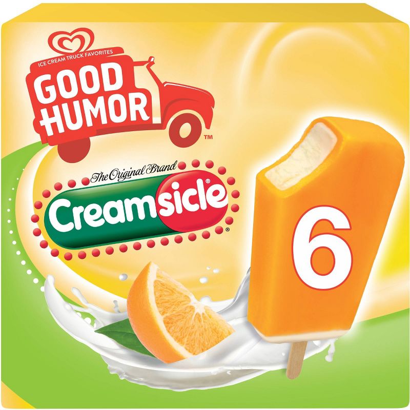 Good Humor 100 Calories Frozen Creamsicle Bar - 6ct