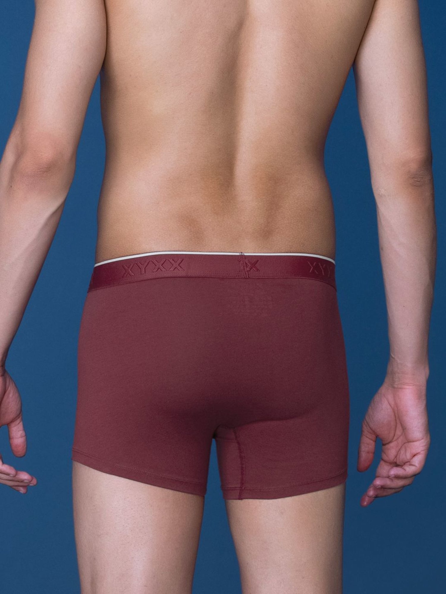 XYXX Emerald Green & Bold Burgundy Cotton Regular Fit Trunks - Pack Of 2