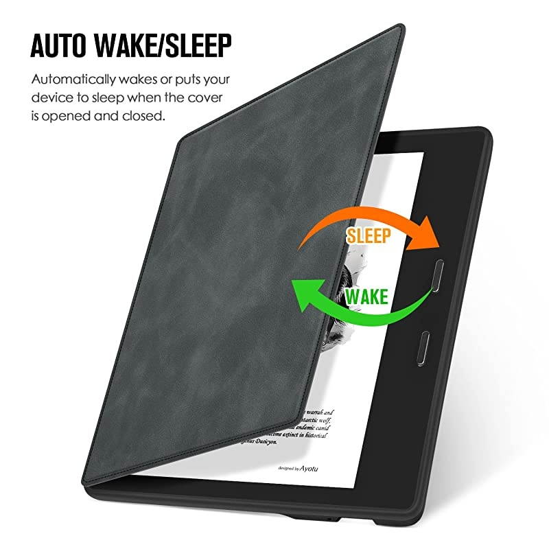 Skin Touch Feeling Case for AllNew Kindle Oasis10th Gen 2019 Release amp 9th Gen 2017 Releasewith Auto WakeSleepNew Waterproof 7Kindle Oasis CoverSoft Shell Series KO The Dark Gray
