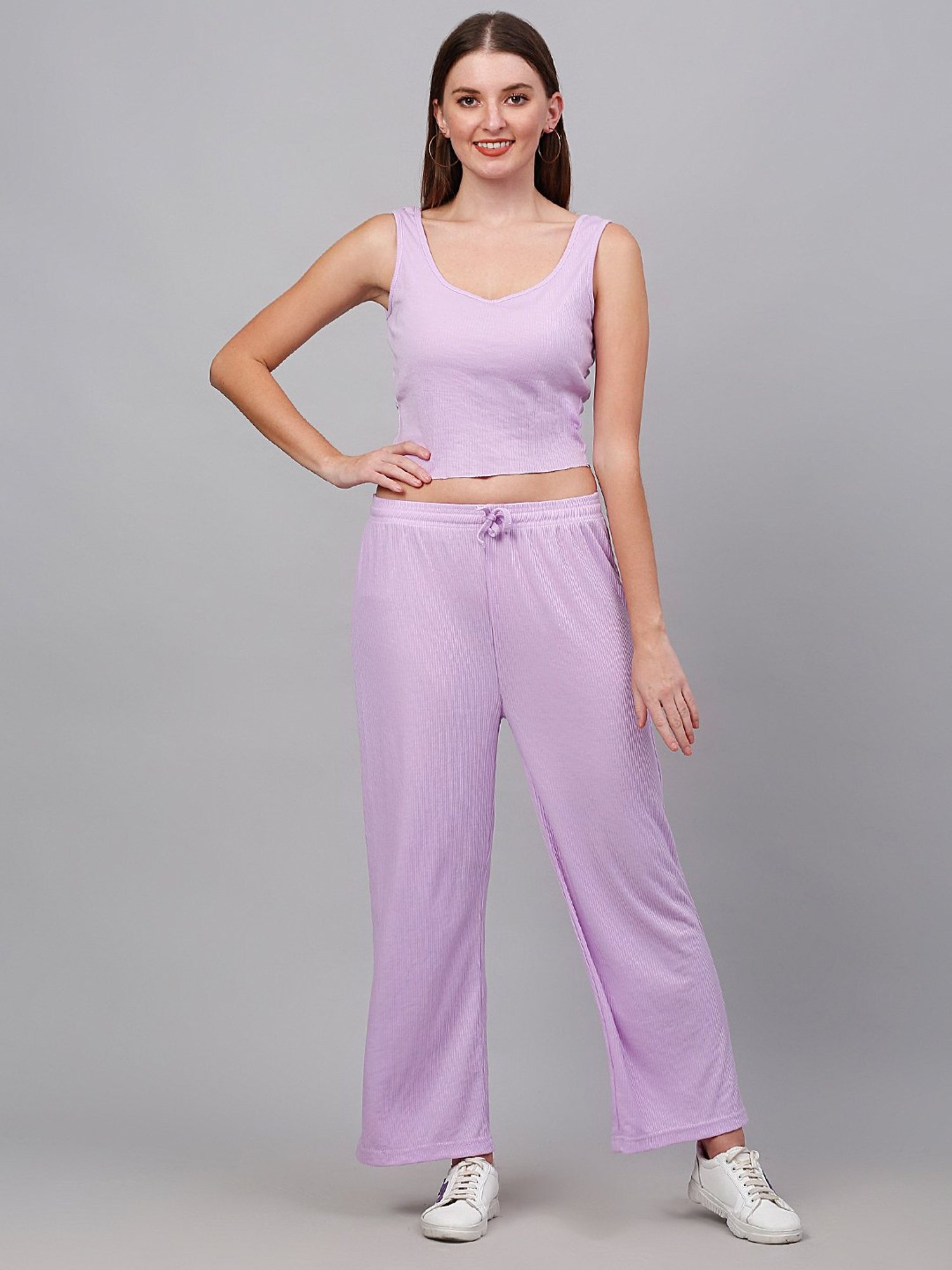 NEUDIS Lavender Crop Top