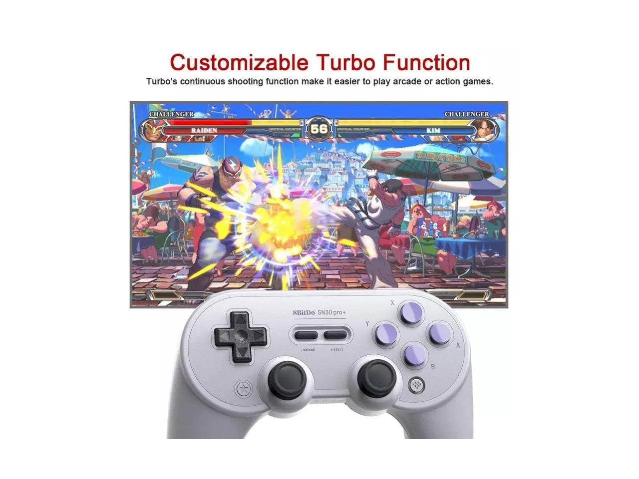 8Bitdo SN30 Pro+ Wireless Bluetooth Game Controller Gamepad Joystick for Windows/Android/macOS/Switch/Raspberry