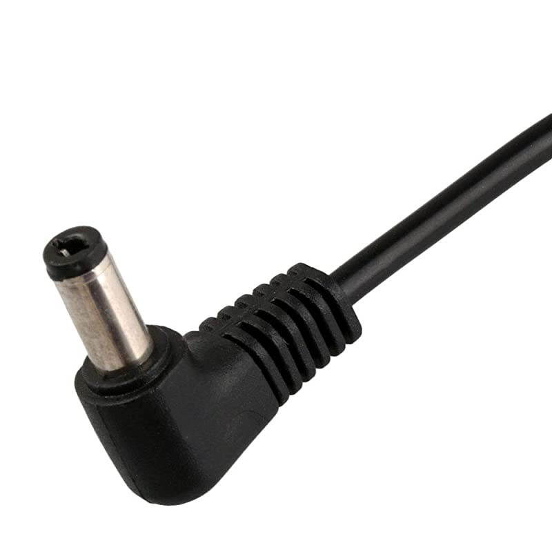 10 x DC Power Right Angle Barrel Male Jack Plug with Wire PC DIY 55 x 21mm