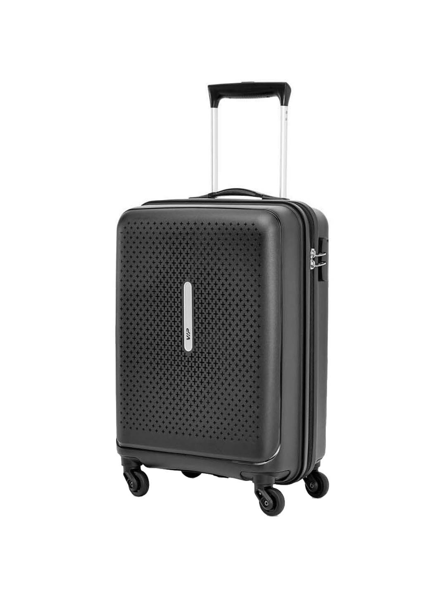 VIP Stargaze Black Printed Hard Small Trolley Bag - 38 cm