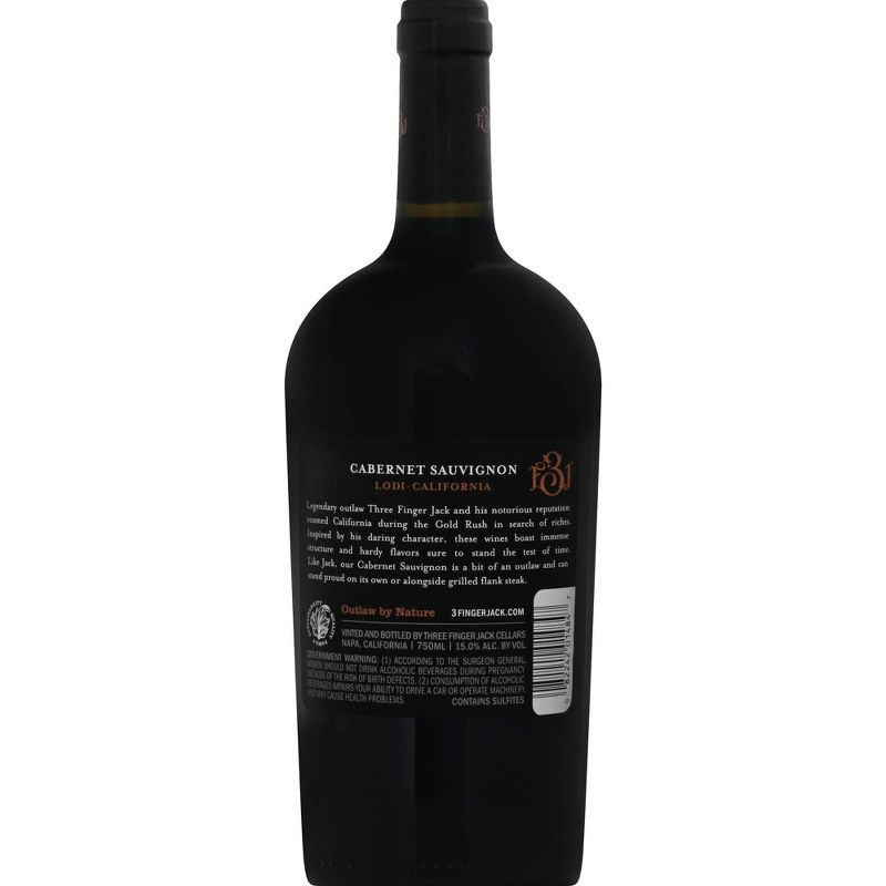 Three Finger Jack Cabernet Sauvignon Red Wine - 750ml Bottle
