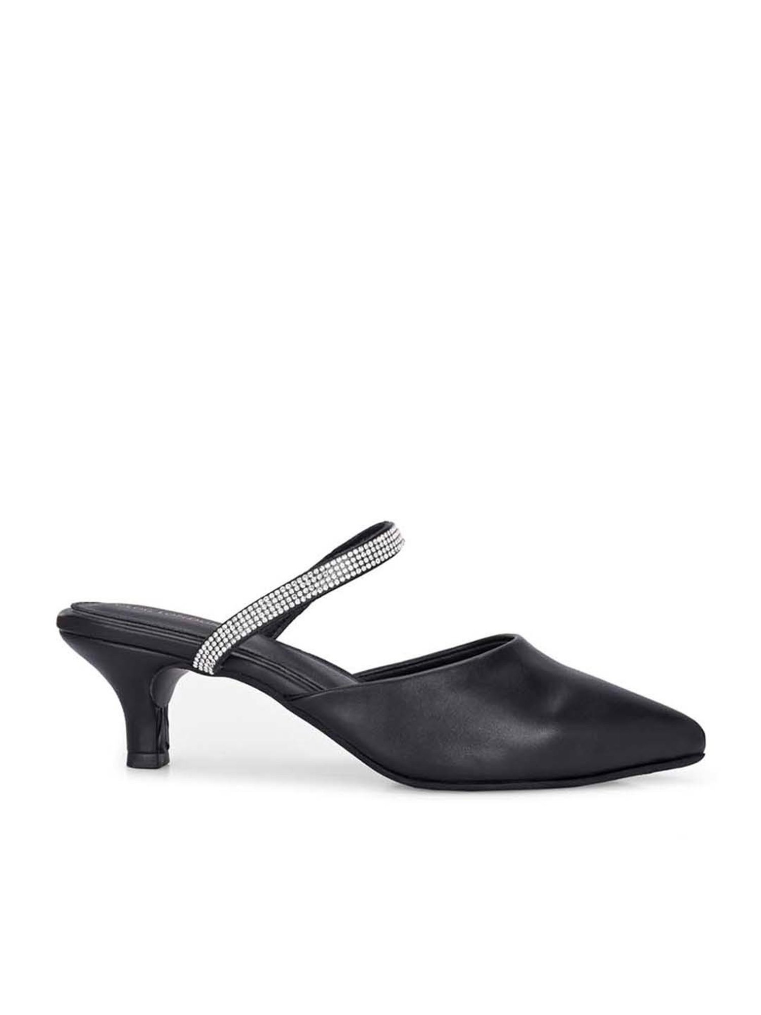 Clog London Women's Black Mule Shoes