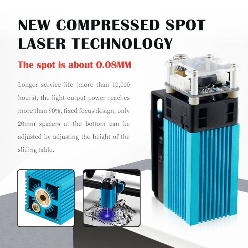 Totem CNC Laser Engraving Machine 2.5W 30 x 40cm 2Axis DIY Engraver Desktop Wood Router / Cutter / Printer + Laser Goggles
