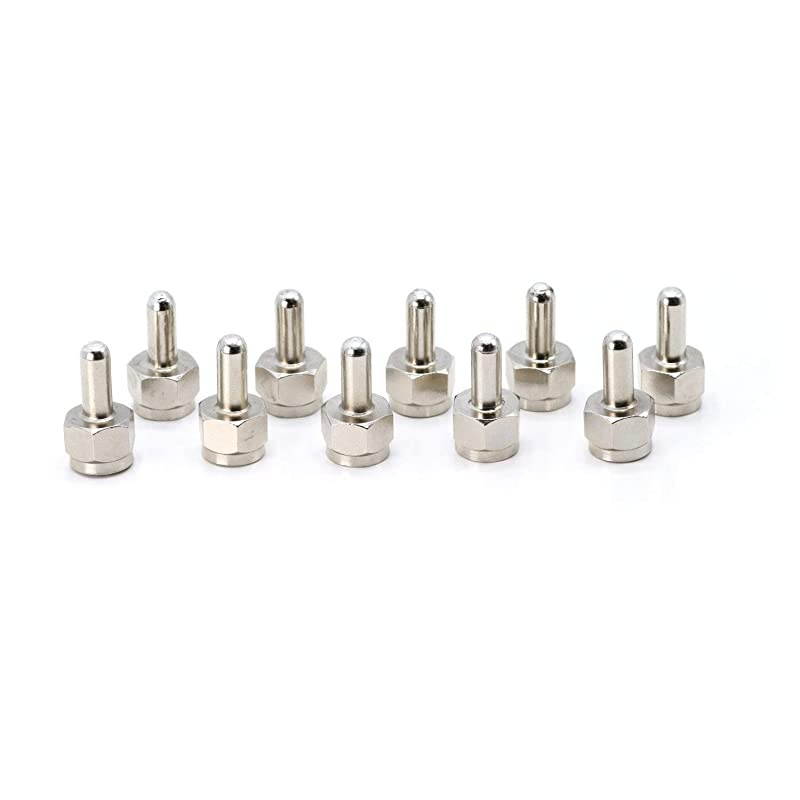 F Type FPin F81 Voltage Blocking 75 Ohm Terminator with DC Short for Coax and RF RF Signal AC and Power or Voltage DC Should be Blocked or Capped Pack of 4