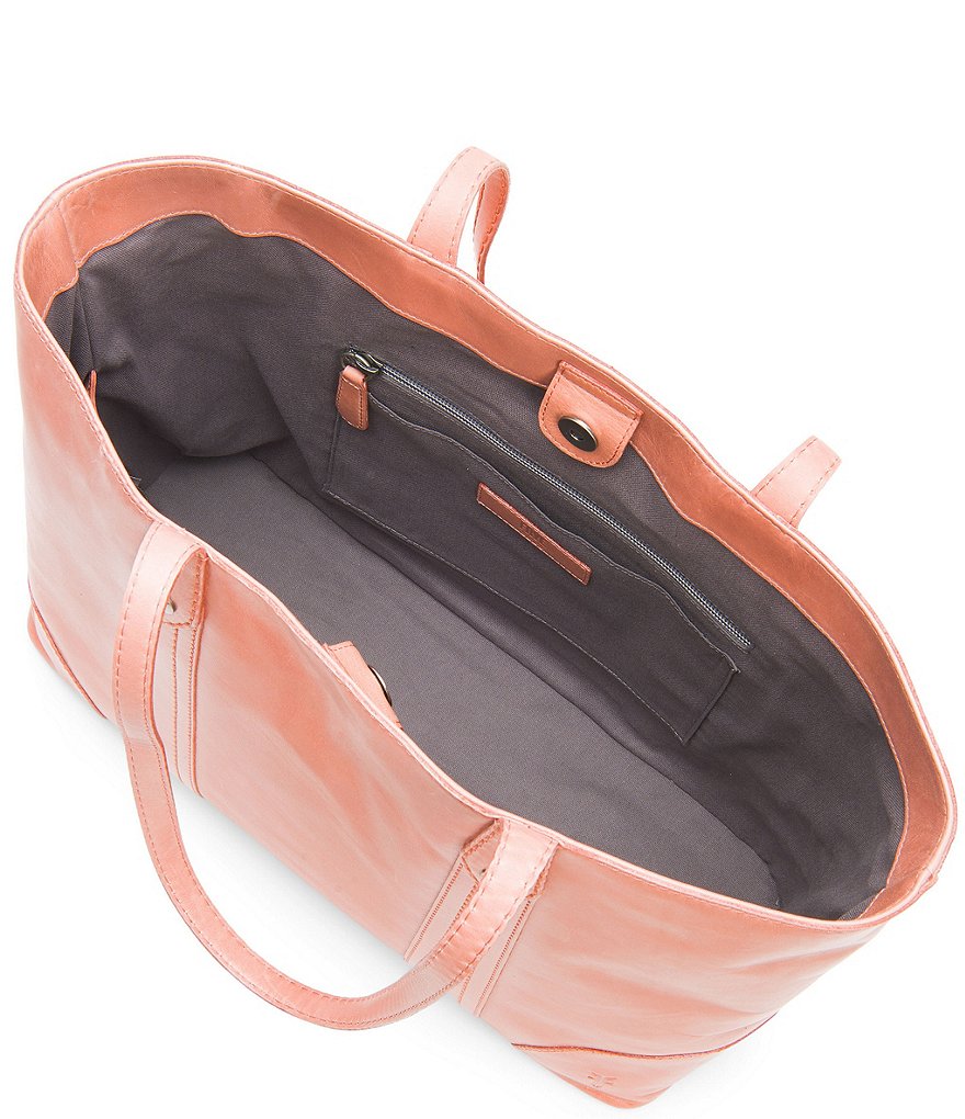 Frye Melissa Washed Leather Shopper Tote Bag