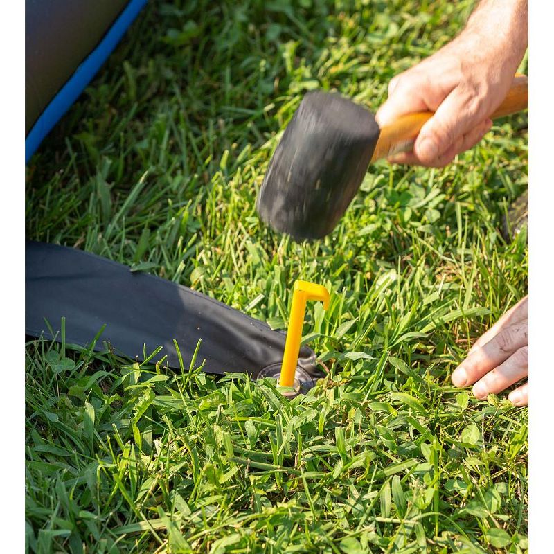 HearthSong Strike Zone 18'L Bowling Water Slide with Two Speed Boards for Outdoor Active Play