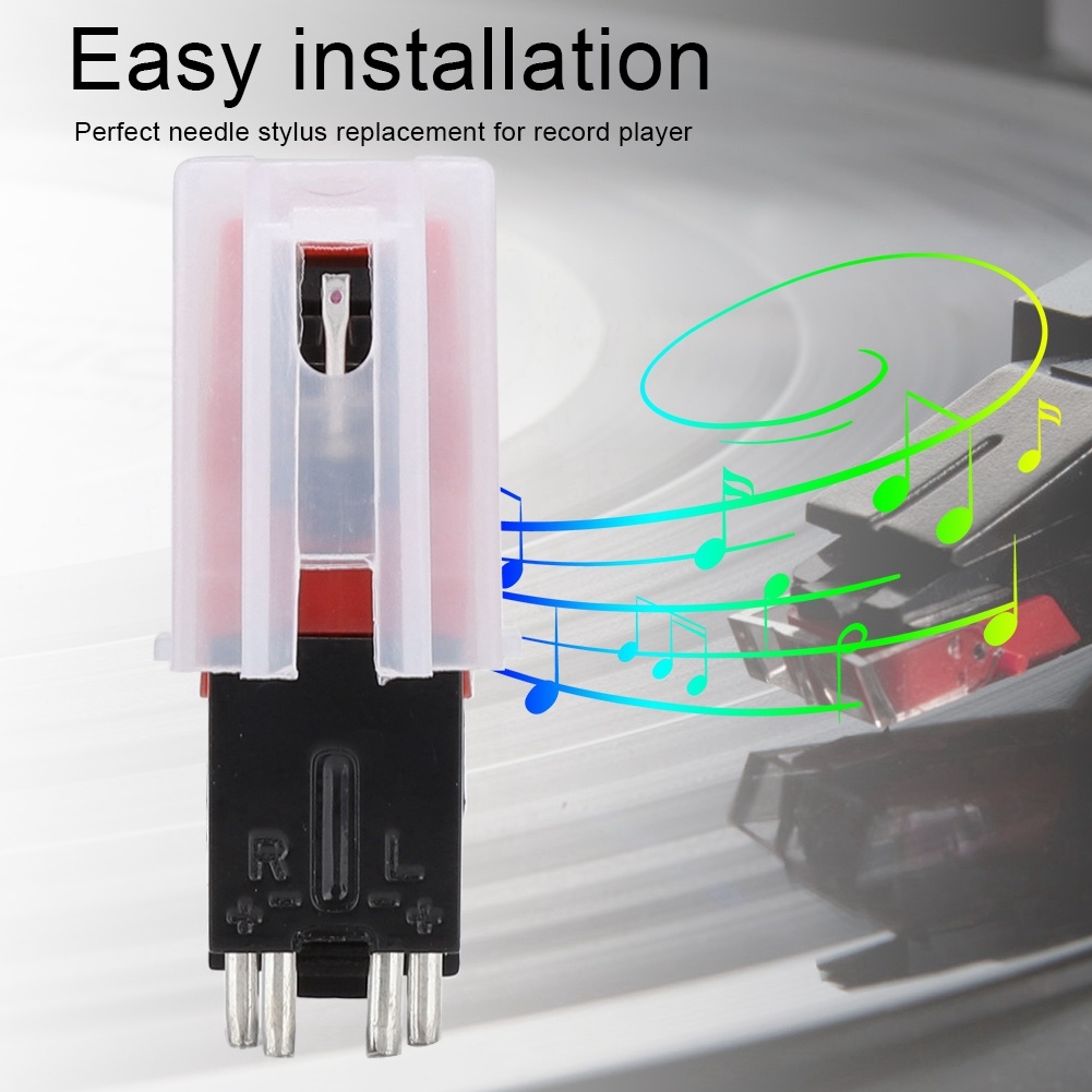 Dual Needle Stereo Stylus for LP Vinyl Player USB Turntable Accessory