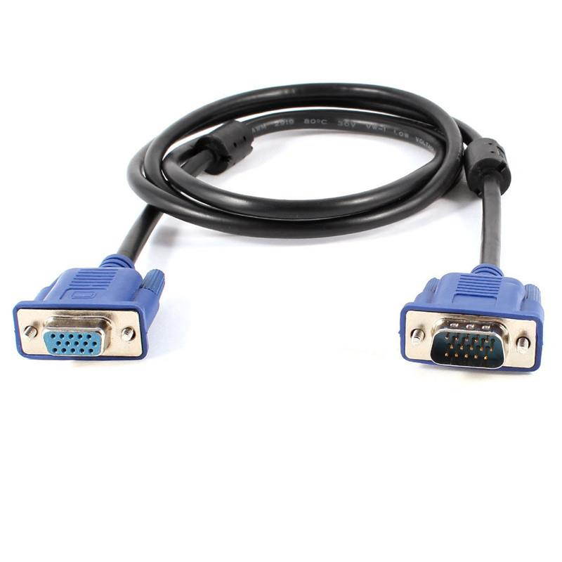 axGear VGA Male to Female Extension Cable Video LED Monitor Wire M-F 6Ft 1.8M