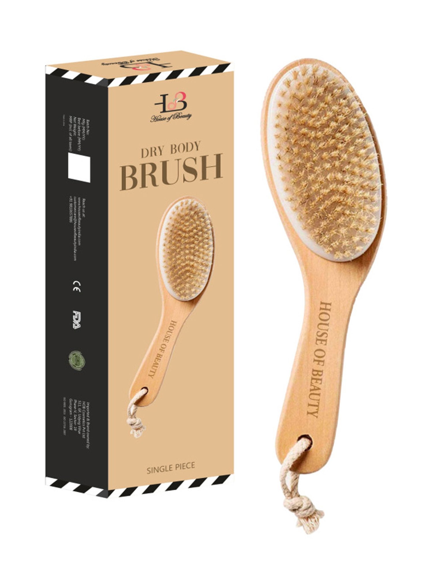 House of Beauty Dry Brush - For Cellulite - 140 gm