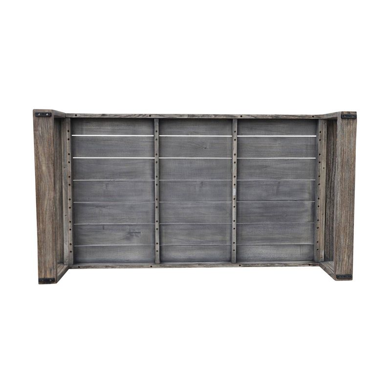 Teak Modern North Shore Outdoor Coffee Table - Driftwood Gray - Courtyard Casual