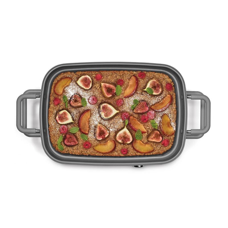 Cuisinart STACK5 Multifunctional Grill Slow Cook  Bake Saute and Steam - Cream and Gray - GR-M3