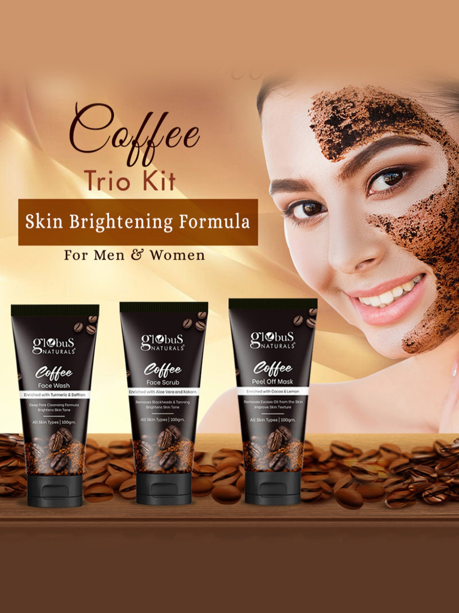 Globus Naturals Coffee Rakhi Trio Kit