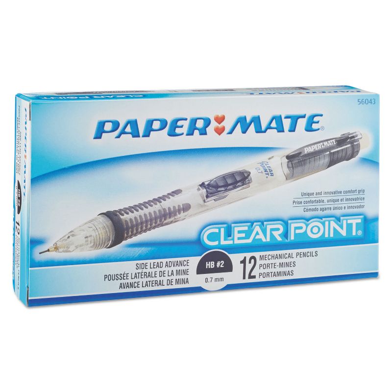 Paper Mate Clear Point Mechanical Pencil 0.7 mm Blue Barrel Refillable 56043