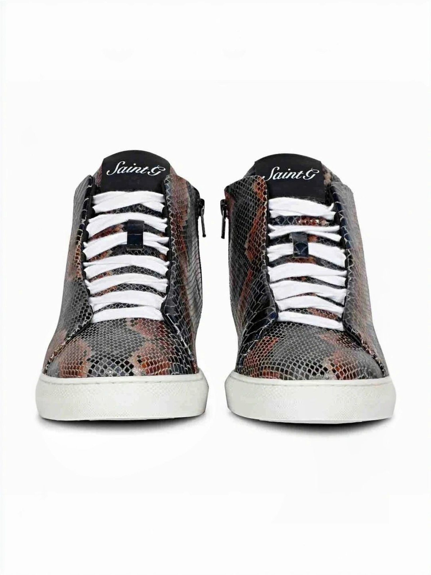 Saint G Men's Devon Blue Ankle High Sneakers