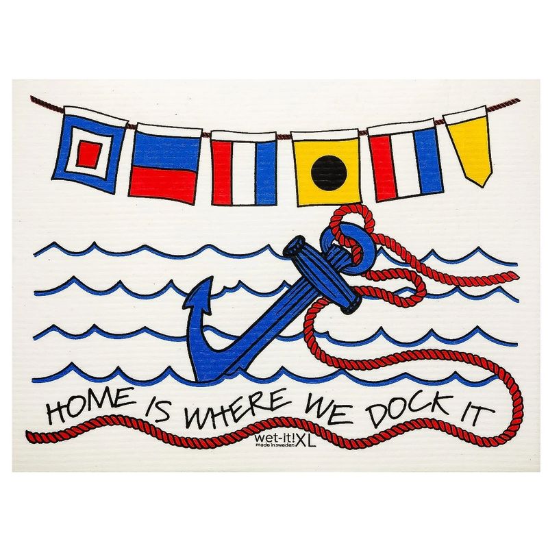Swedish Dish Cloth 11.75" Dock-It Xl Absorbent Cleaning Cloth Eco Friendly  -  Dish Cloth
