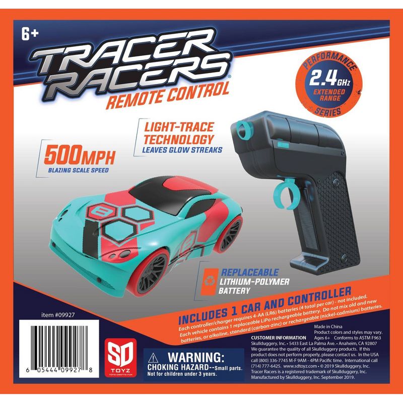 Skullduggery Tracer Racer RC Car and Controller - Teal