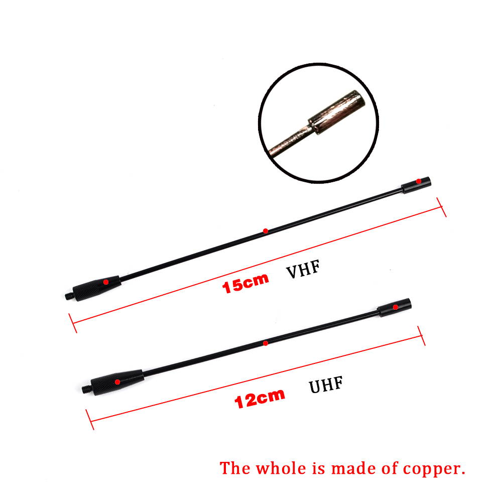 HYS Dual Band UHF/VHF Ground  Antenna 136-174MHz 400-480MHz UHF Female to PL 259 Male Connector for Car Mobile Radio