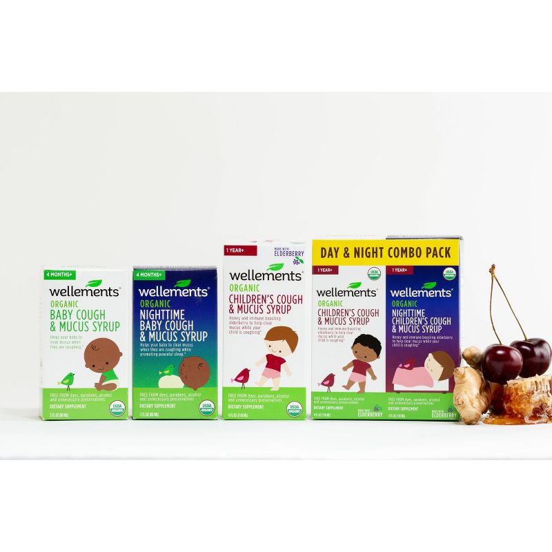 Wellements Day & Nighttime Children's Cough - 4 fl oz