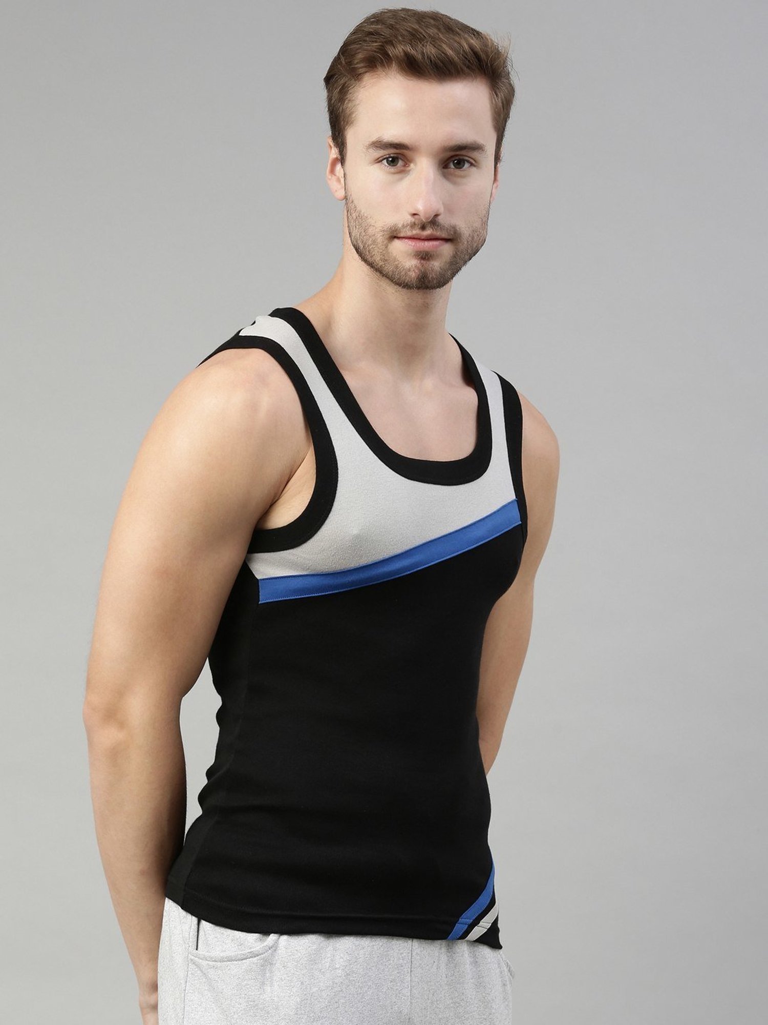 Dixcy Scott Originals Multi Cotton Regular Fit Vest - Pack Of 2