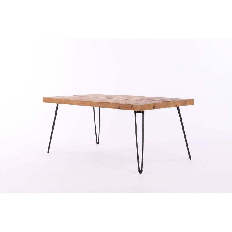 42" Exeter Coffee Table Natural/Black - Summerland Home