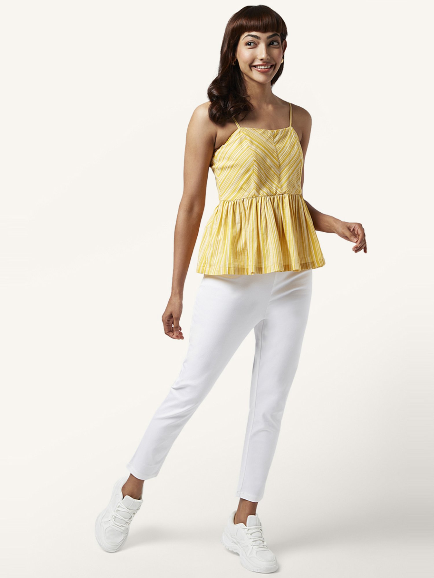 Fame Forever by Lifestyle White Cotton Printed T-Shirt