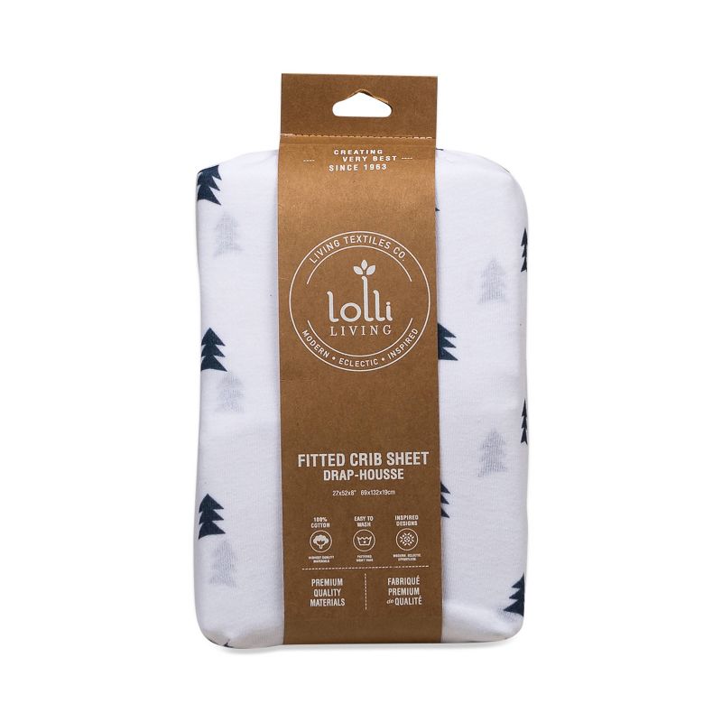 Lolli Living Peaks Baby Fitted Sheet - Geometric