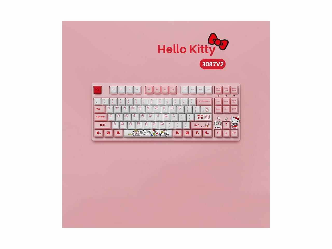 Glorious Modular Mechanical Gaming Keyboard (GMMK)- Barebone Edition (DIY Assembly Required) (Full Size, Black) + Glorious Black Aura Keycaps (Bundle)