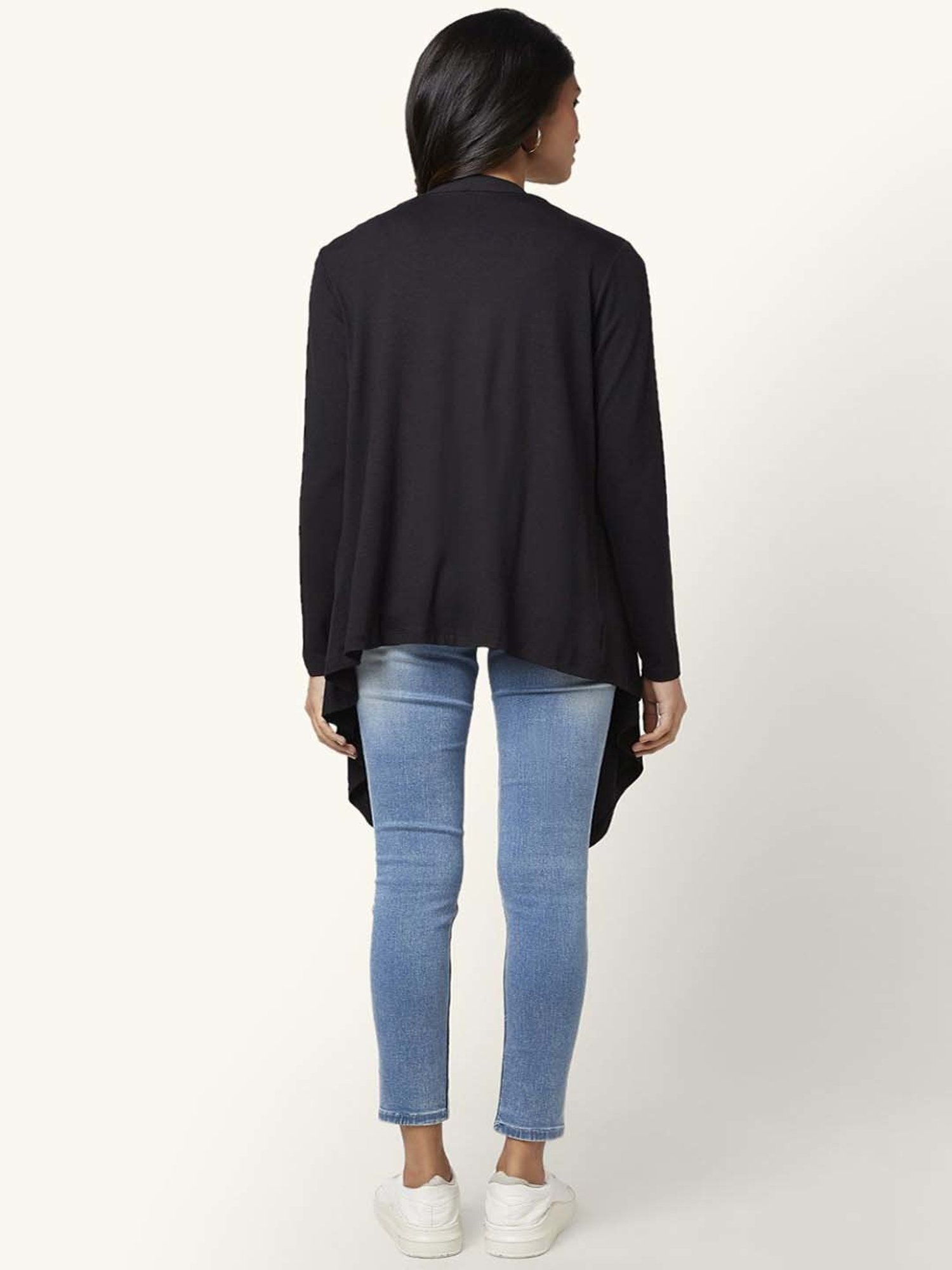 Honey by Pantaloons Black Full Sleeves Shrug