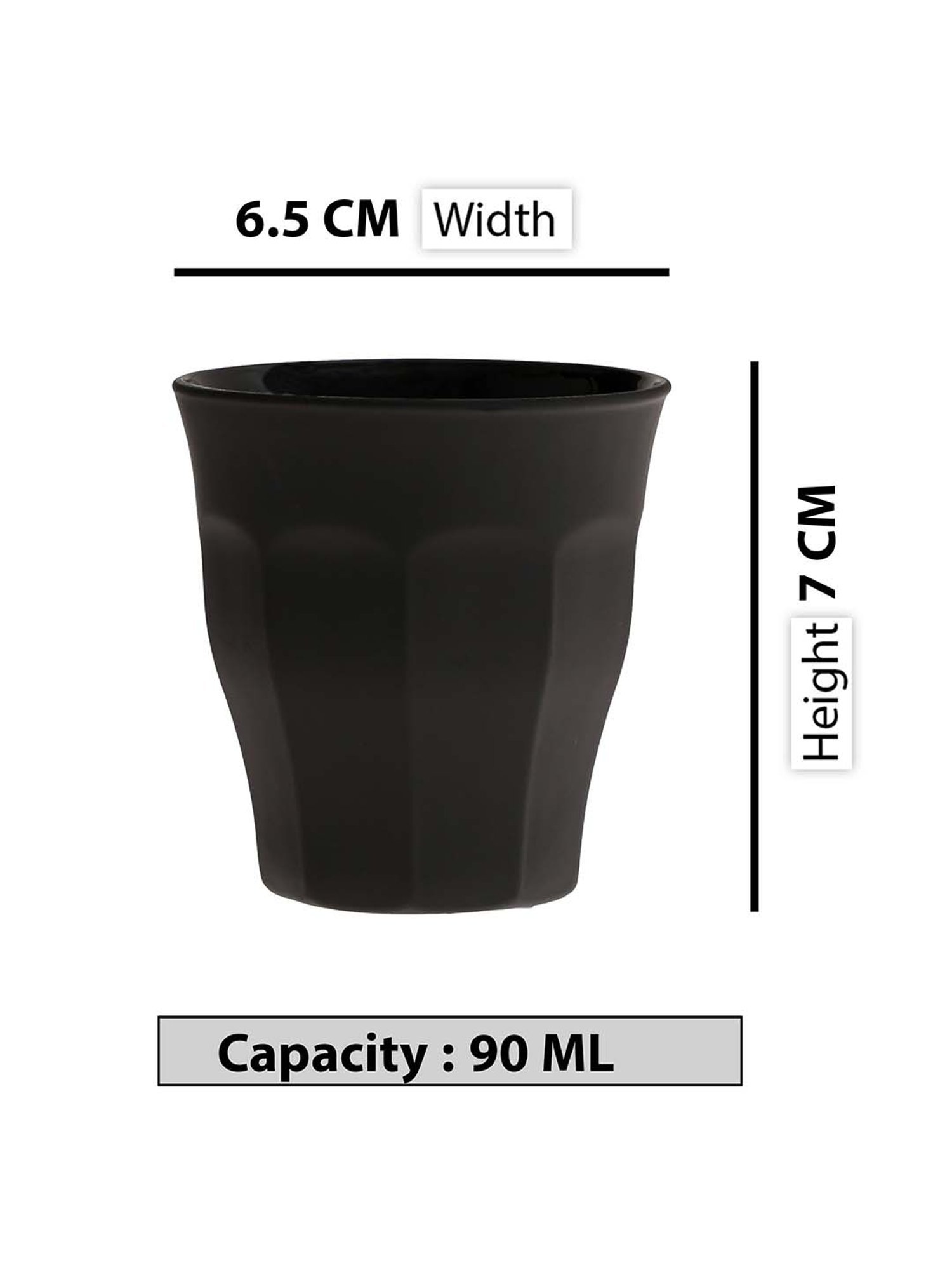 Duralex 'Picardie' Multicolor Glass 18 cm Tumbler (0.09 L) - Set of 6