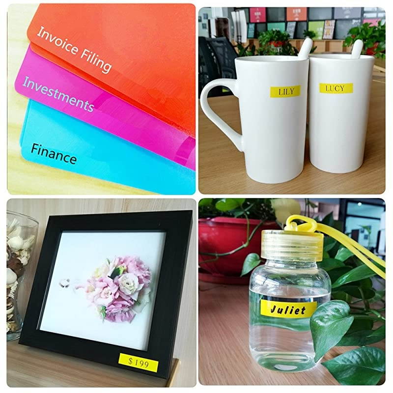 3PK P-Touch Tape TZ221 TZe221 TZ TZe Replacement for Ptouch Standard Laminated Cartridges,9mm Black on White 0.35 inch (3/8") x8m(26.2ft)