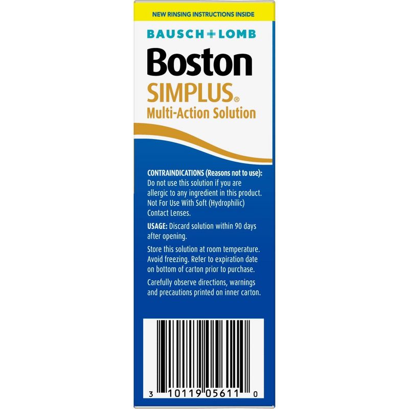 Boston Simplus Multipurpose Contact Lens Solution - 3.5 fl oz