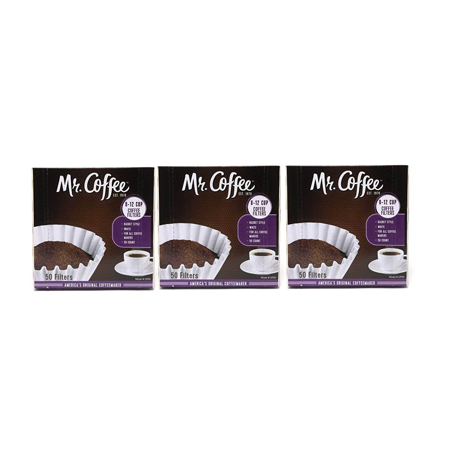 Mr. Coffee 8-12 cup Coffee Filters 50 pack ( 3 count - 150 total filters )