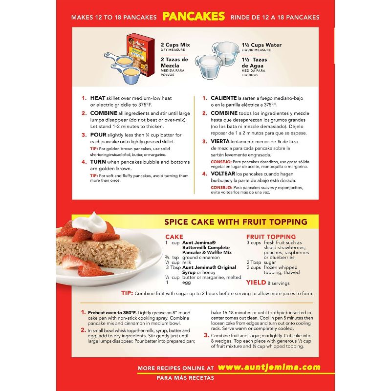 Aunt Jemima Complete Buttermilk Pancake & Waffle Mix - 2lb