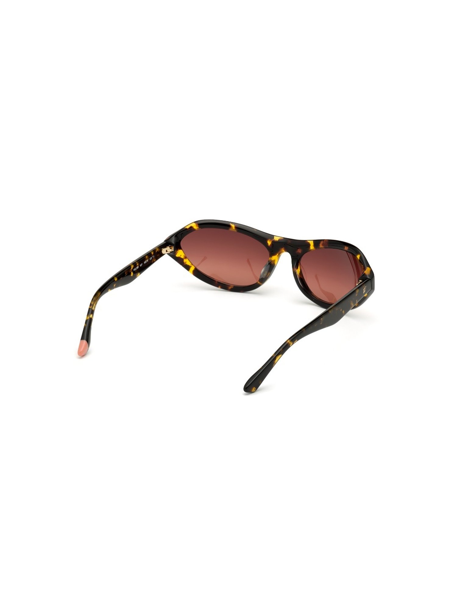 WEB EYEWEAR Brown Oversize Irregular Sunglasses for Women