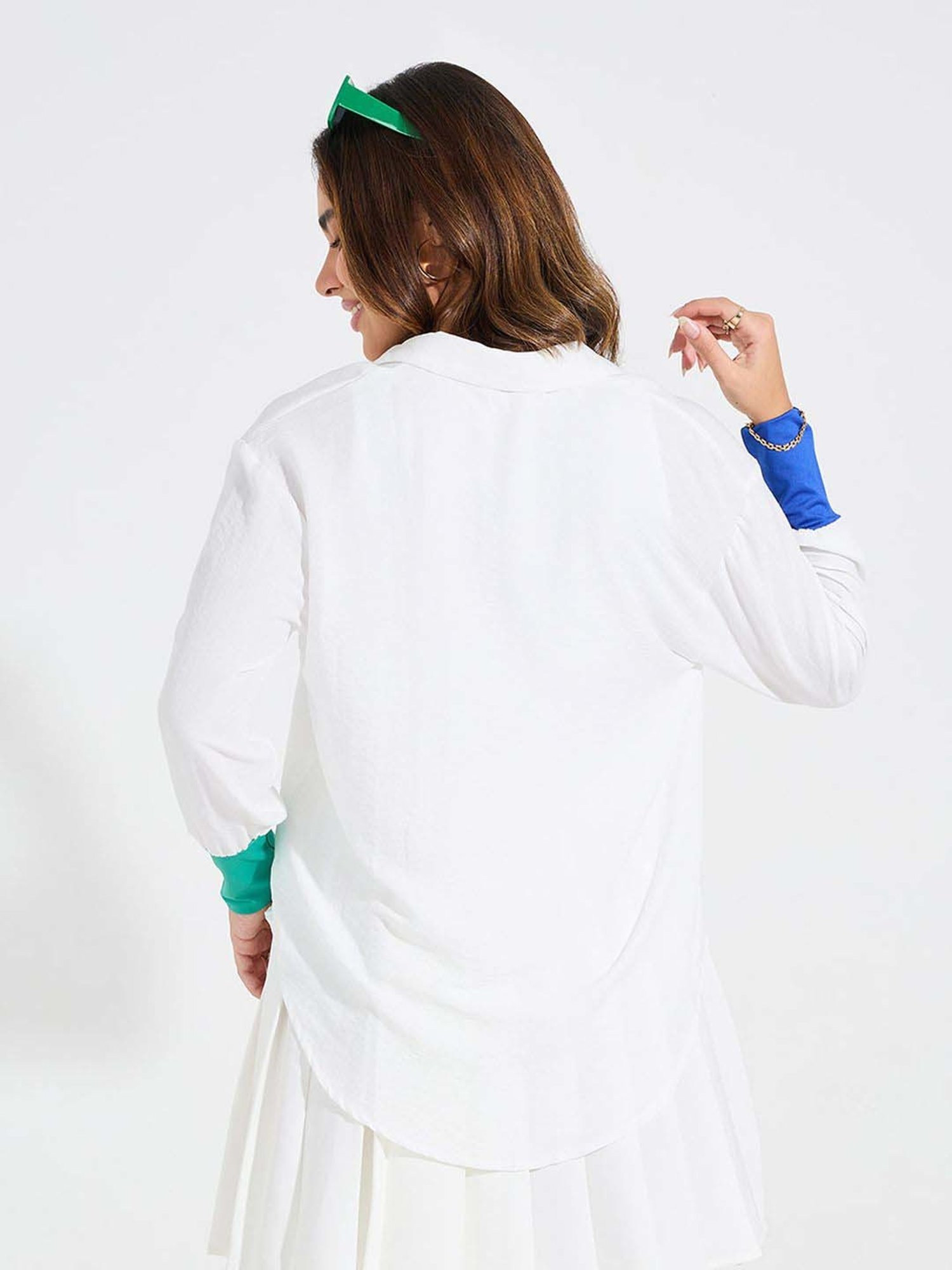 Styli White Printed Shirt