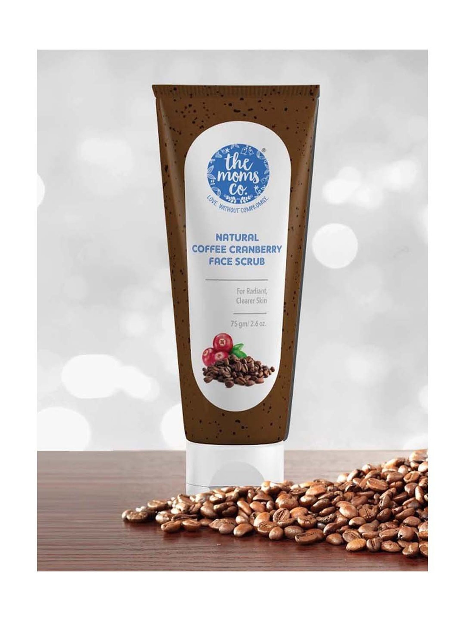 The Moms Co. Natural Coffee Cranberry Face Scrub - 75 gm