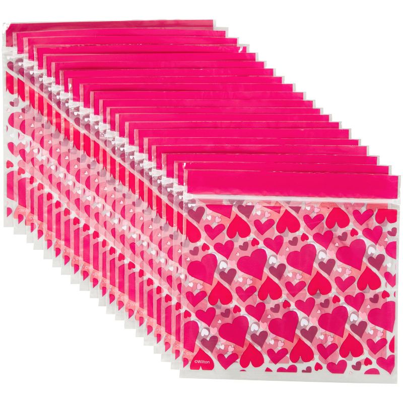 Wilton 20ct Resealable Tons of Love Valentine's Day Treat Bags