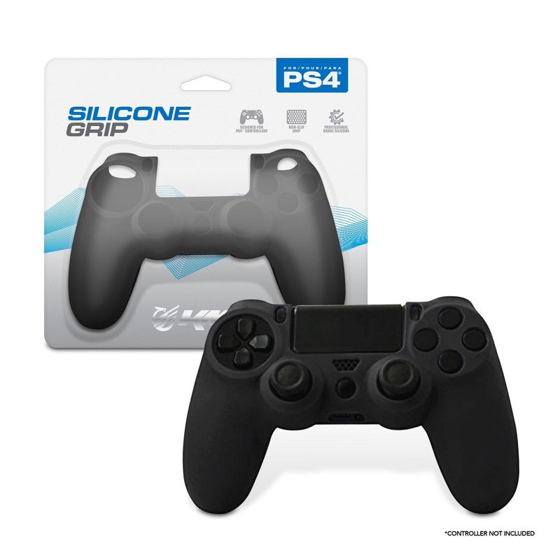 KMD Controller Silicone Grip Compatible with PS4 Black