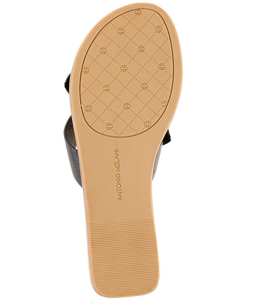 Antonio Melani Loyren Knotted Leather Thong Flat Sandals