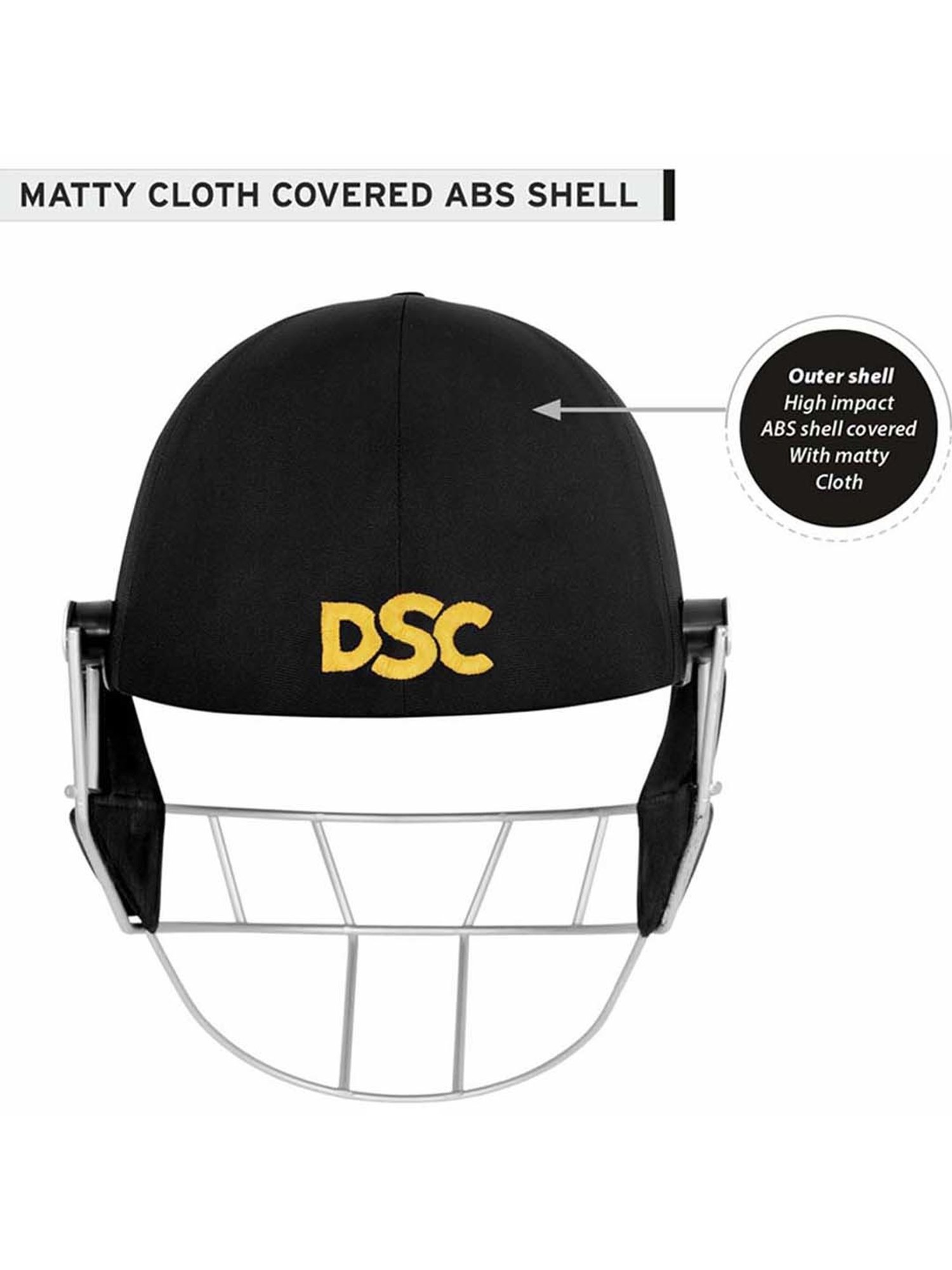 DSC Cricket Scud Lite Titanium Gold L.E. Helmet Size - L